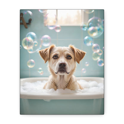Custom Pet Portrait Bathroom Bath